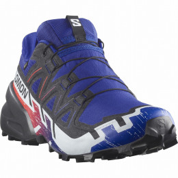 Мъжки обувки Salomon Speedcross 6 Gore-Tex Equipe син/червен Surf The Web / Fiery Red / White