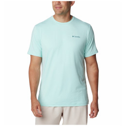 Мъжка тениска Columbia Kwick Hike™ Back Graphic SS Tee светло син