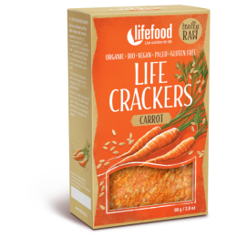 Крекери Lifefood LIFE CRACKERS Mrkvánky RAW BIO 80 g