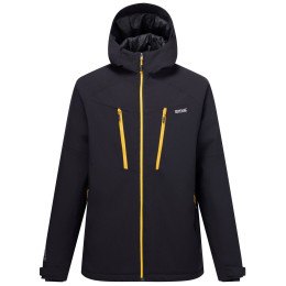 Мъжко зимно яке Regatta Highton Stretch Padded Jacket черен/жълт Black(Sunst)