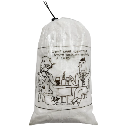 Опаковка High Tail Designs Drawstring Stuff Sack Date Night бял Date Night
