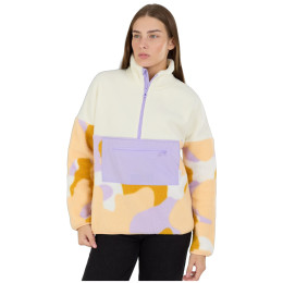 Дамски суитшърт Fundango Riva Hybrid Pullover жълт/лилав corn cloud