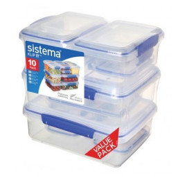 Кутия за храна Sistema Ten Pack Sw Прозрачен