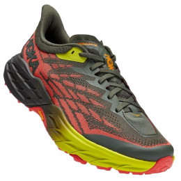 Мъжки обувки за бягане Hoka M Speedgoat 5 зелен Thyme / Fiesta