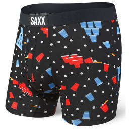 Боксерки Saxx Vibe Boxer Brief черен/син BlackBeerChamps