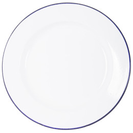 Чиния Bo-Camp Dinner plate enamel бял/син Blue