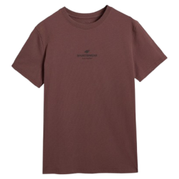 Мъжка тениска 4F Tshirt M2961 кафяв DARK BROWN