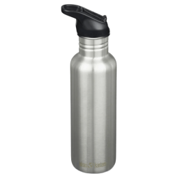 Бутилка от неръждаема стомана Klean Kanteen Classic 27oz (w/Flip Seal Sport) сребърен Brushed Stainless
