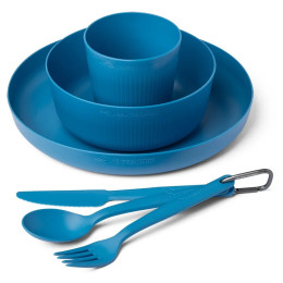 Комплект за храна Sea to Summit Camp Dinnerware Set - 6 pcs син Cendre Blue