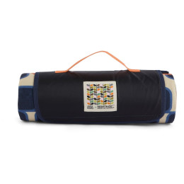 Одеяло за пикник Regatta Orla Kiely Printed Picnic Blanket син/оранжев Giant Square Flower Orange