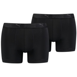 Мъжки боксерки Puma Sport Microfiber Boxers 2P черен Black