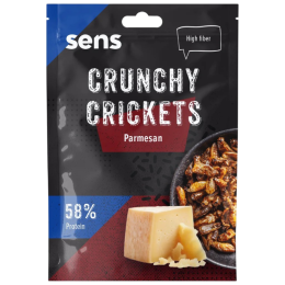 Ядливи щурци Sens Хрупкави печени щурци – Пармезан, 16 г