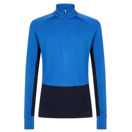 Функционална мъжка тениска Icebreaker Men Mer 260 ZoneKnit LS Half Zip син Midnavy/Lazu/Cb