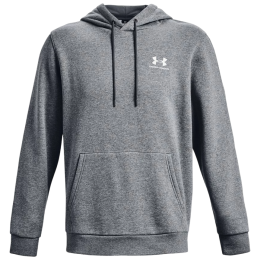 Мъжки суитшърт Under Armour Essential Fleece Hoodie сив PitchGrayMediumHeather/White