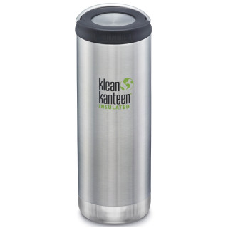 Термо бутилка Klean Kanteen TK Wide loop 16 oz сребърен BrushedStainless