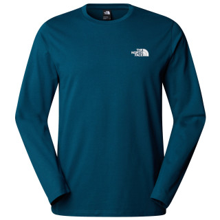 Мъжка тениска The North Face M L/S Simple Dome Tee син MIDNIGHT PETROL