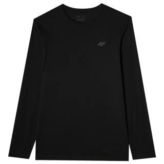 Мъжка тениска 4F Longsleeve M375 черен DEEP BLACK