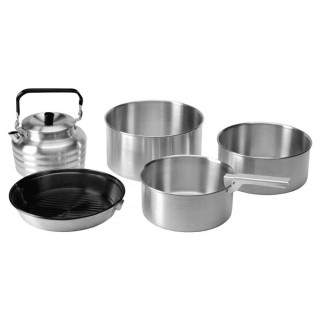 Съдове Vango Aluminium Cook Set сребърен