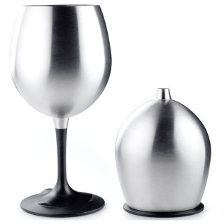 Чаша GSI Outdoors Glacier Stainless Red Wine Glass сребърен