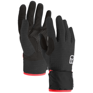 Ръкавици Ortovox Fleece Grid Cover Glove Women's черен Black Raven