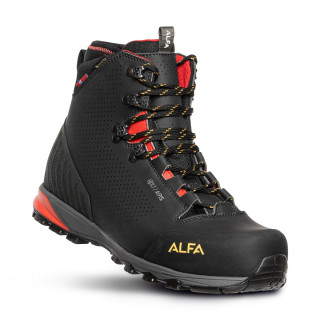 Мъжки туристически обувки Alfa Holt Aps GTX M черен/червен