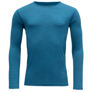 Мъжка тениска Devold Breeze Man Shirt long sleeve син BlueMelange