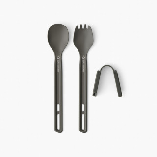 Комплект прибори Sea to Summit Frontier UL Cutlery Set 2 Piece Long сив Aluminium Hard Anodised Grey