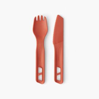 Комплект прибори Sea to Summit Passage Cutlery Set 2 Piece червен