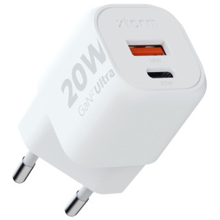 Зарядно устройство Xtorm 20W GaN2 Ultra Wall Charger бял