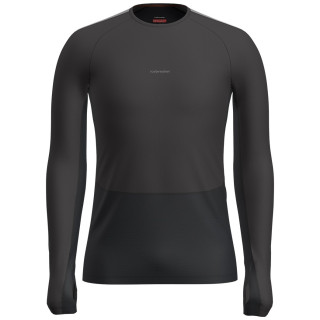 Мъжка тениска Icebreaker M ZoneKnit 260 LS Crewe тъмно сив Jet Heather/Black/Metro H/Cb