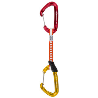 Примка с карабинери Climbing Technology Fly-weight EVO set 12 cm DY червен/жълт