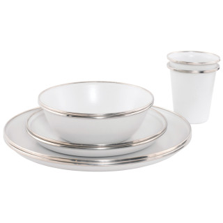 Комплект прибори Outwell Delight 2 Person Dinner Set бял