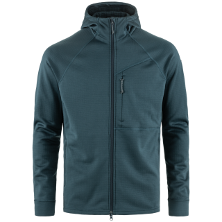 Мъжки суитшърт Fjällräven Abisko Grid Fleece Hoodie M син Mountain Blue