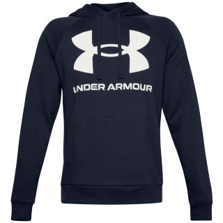 Мъжки суитшърт Under Armour Rival Fleece Big Logo HD (22) тъмно син Midnight Navy/Onyx White