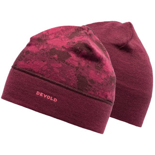 Шапка Devold Kvitegga Beanie винен Beetroot