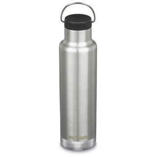 Термос Klean Kanteen Insulated Classic 20oz (w/Loop Cap) сребърен Brushed Stainless