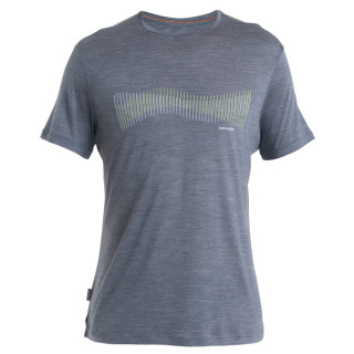 Функционална мъжка тениска  Icebreaker Men Merino 125 Cool-Lite™ Sphere III SS Tee Terrain Lines сив