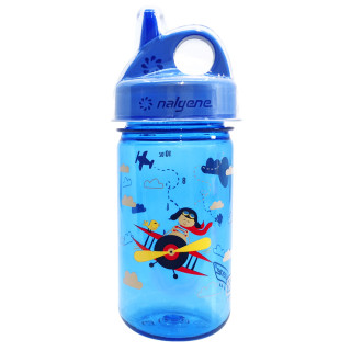 Детска бутилка Nalgene Grip-n-Gulp 350 ml светло син BlueBiplane