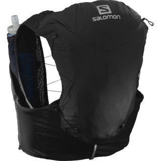 Жилетка за бягане Salomon Adv Skin 12 With Flasks черен