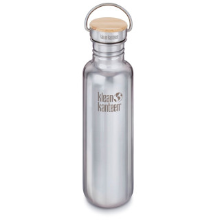 Бутилка от неръждаема стомана Klean Kanteen Reflect w/Bamboo Cap 800 ml сребърен MirroredStainless