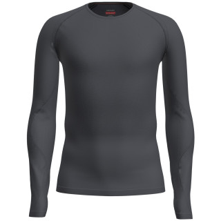 Функционална мъжка тениска  Icebreaker M Mer 260 Zoneknit Seamless LS Crewe черен Graphite