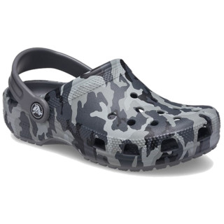 Детски чехли Crocs Classic Camo Clog K черен/сив