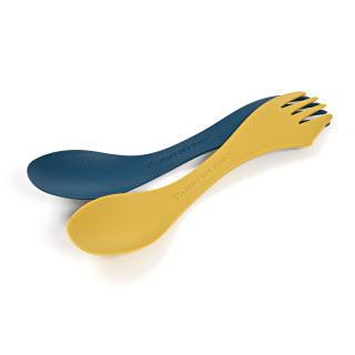 Прибор Light My Fire Spork Medium BIO 2-pack син/жълт Mustyyellow/Hazyblue