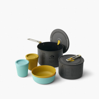 Комплект прибори Sea to Summit Frontier UL Two Pot Cook Set 2P 6 Piece сив/син