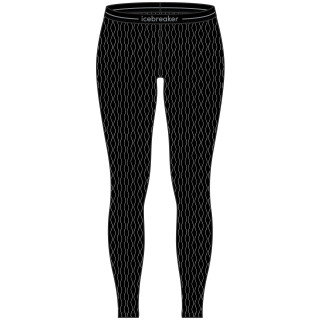 Дамско функционално долно бельо Icebreaker W Mer 260 Vertex Leggings On-Piste черен/бял Black/Snow/J