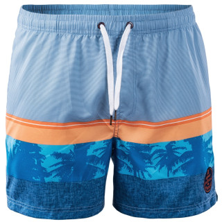 Мъжки бански Aquawave Palawan син Blue/Orange/PalmPrint