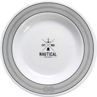 Чиния Brunner Suppenteller/Piatto fondo/Deep plate/Assiette creuse šedá/bílá сив/бял