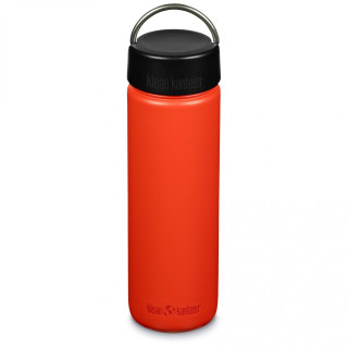 Бутилка от неръждаема стомана Klean Kanteen Wide w/Wide Loop Cap - brushed stainless 800 ml тухлен