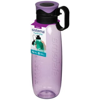 Бутилка Sistema Hydrate Tritan Traverse Flip Top 650 ml лилав