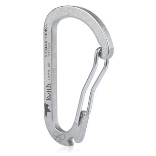 Карабинер Keith Titanium Titanium Carabiner сив